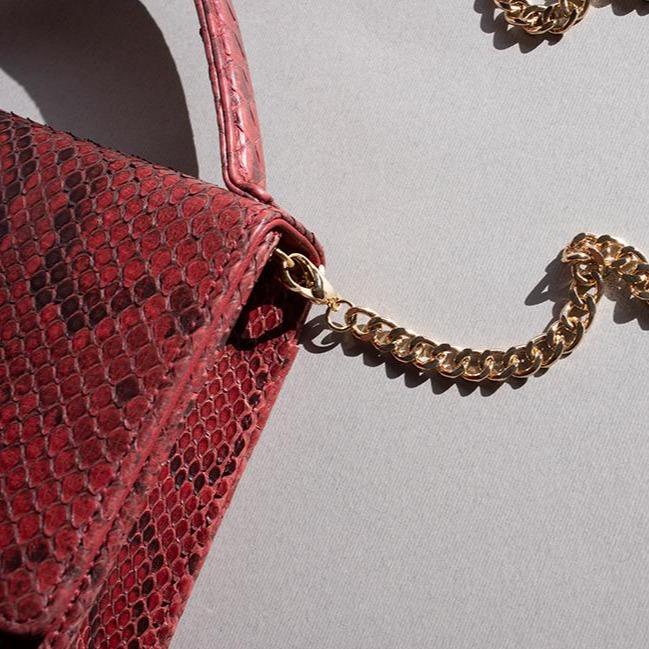 BOLSO PITÓN ROJO SCARL - MON PETIT PYTHON