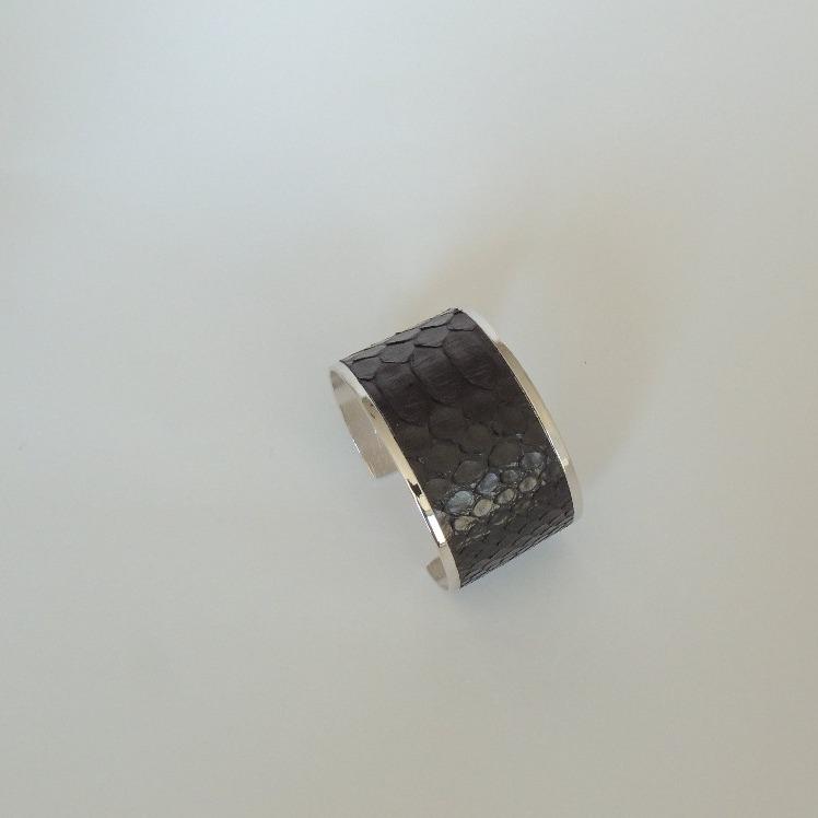 Brazalete PITÓN PLATA MON - MON PETIT PYTHON