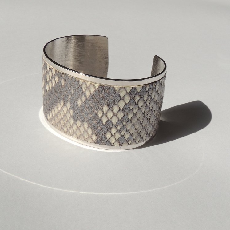 Brazalete PITÓN PLATA MON - MON PETIT PYTHON