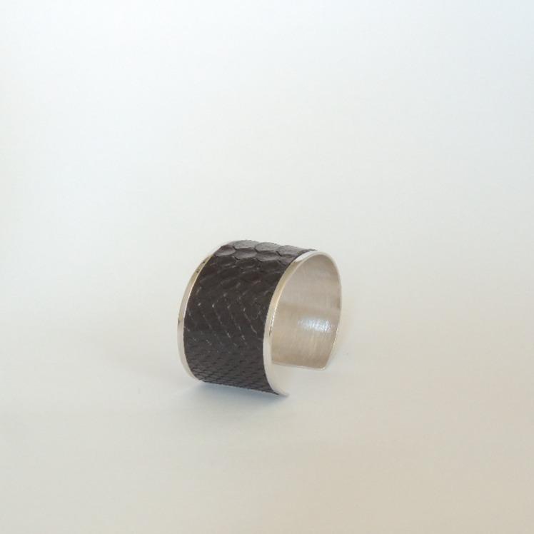 Brazalete PITÓN PLATA MON - MON PETIT PYTHON