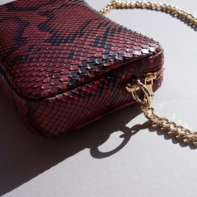 Red python online bag