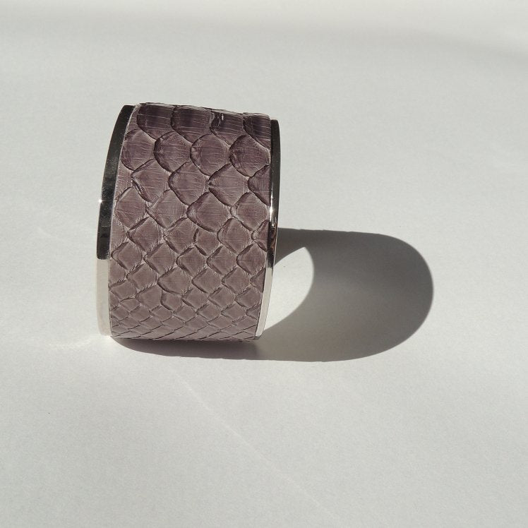 Brazalete PITÓN PLATA MON - MON PETIT PYTHON
