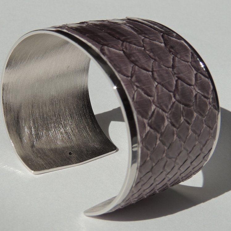 Brazalete PITÓN PLATA MON - MON PETIT PYTHON